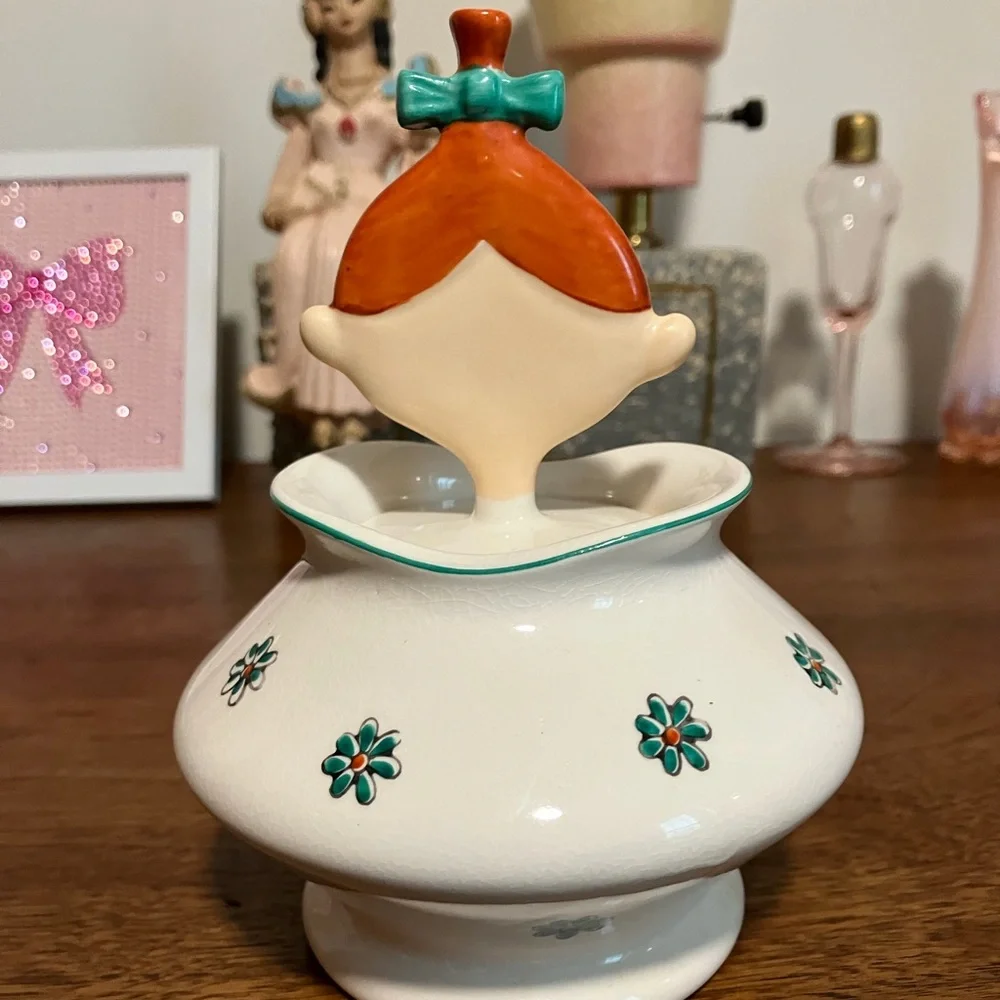 Vintage Pixieware Lipper Mann Mustard Jar - Picture 3 of 8